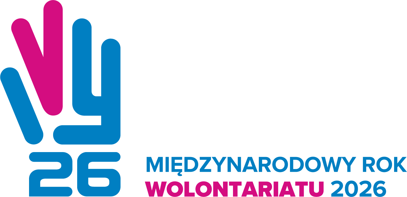 Logo Międzynarodowy Rok Wolontariatu 2026