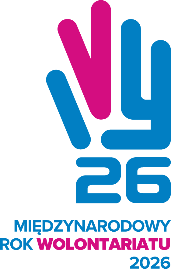 Logo Międzynarodowy Rok Wolontariatu 2026