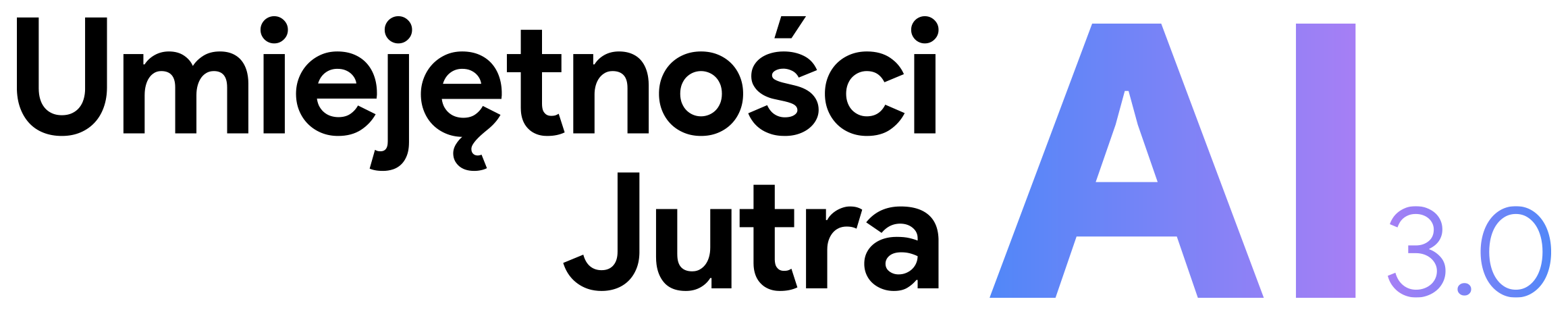 Logo programu Umiejętności Jutra AI 3.0