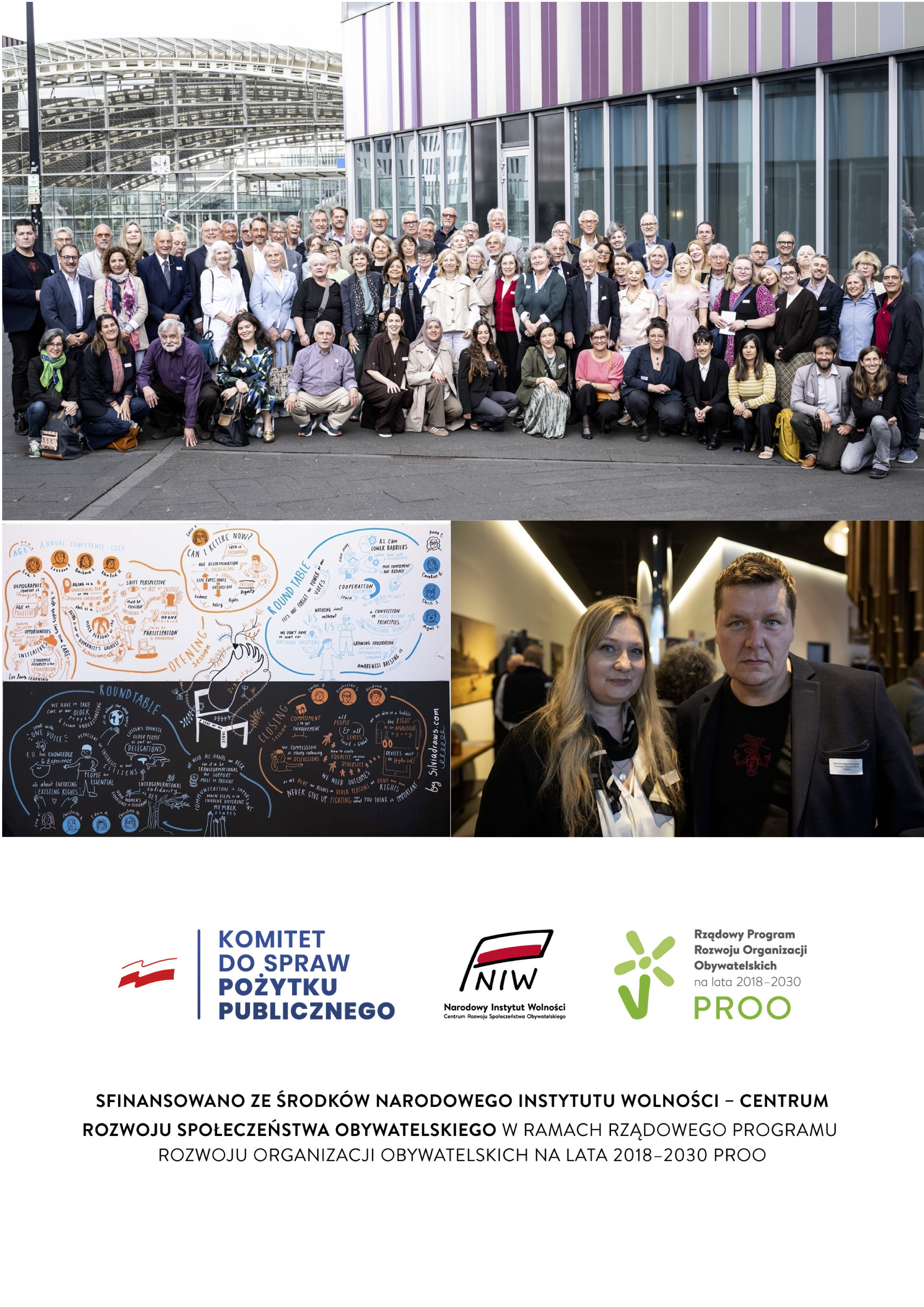 Zarząd Fundacji Ostatnia Warta na konferencji w Leuven