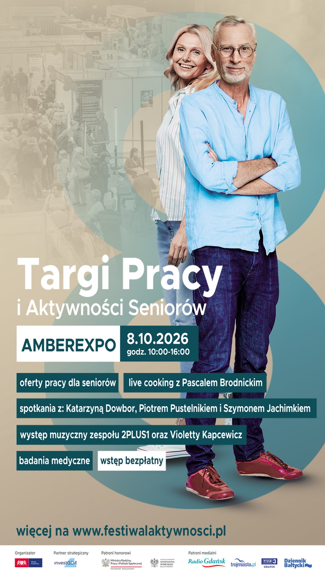 Plakat Targów Pracy i Aktywności Seniorów